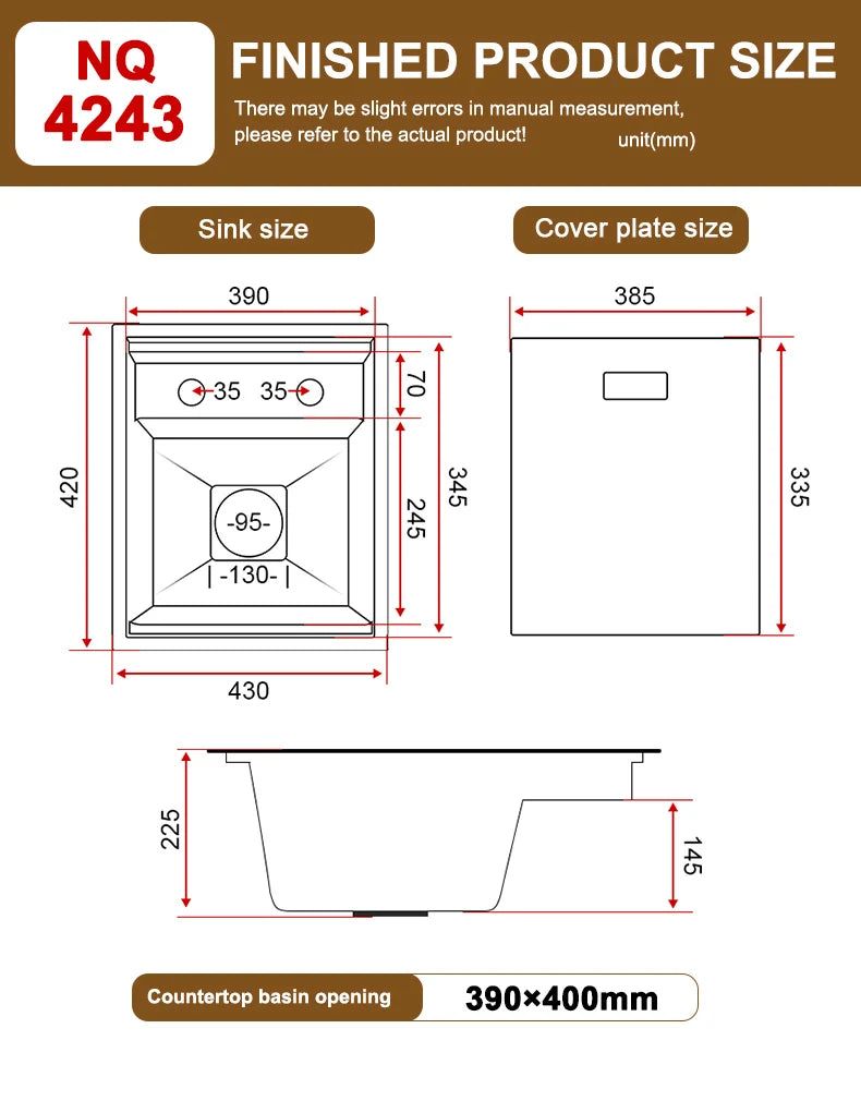 Fregadero de barra oculto de acero inoxidable para cocina, apartamento, pequeño, de una sola ranura, para coche de turismo, lavabo multifuncional con tapa.